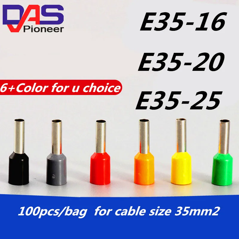 E35-25 terminator cable 2AWG 35mm2 bootlace Ferrules wire terminal cable connector
E35-25 terminator cable 2AWG 35mm2 bootlace Ferrules wire terminal cable connector