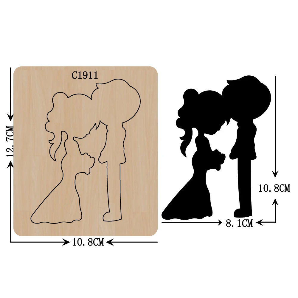 New Love boy girl Wooden die Scrapbooking C1911 Cutting Dies 
New Love boy girl Wooden die Scrapbooking C1911 Cutting Dies