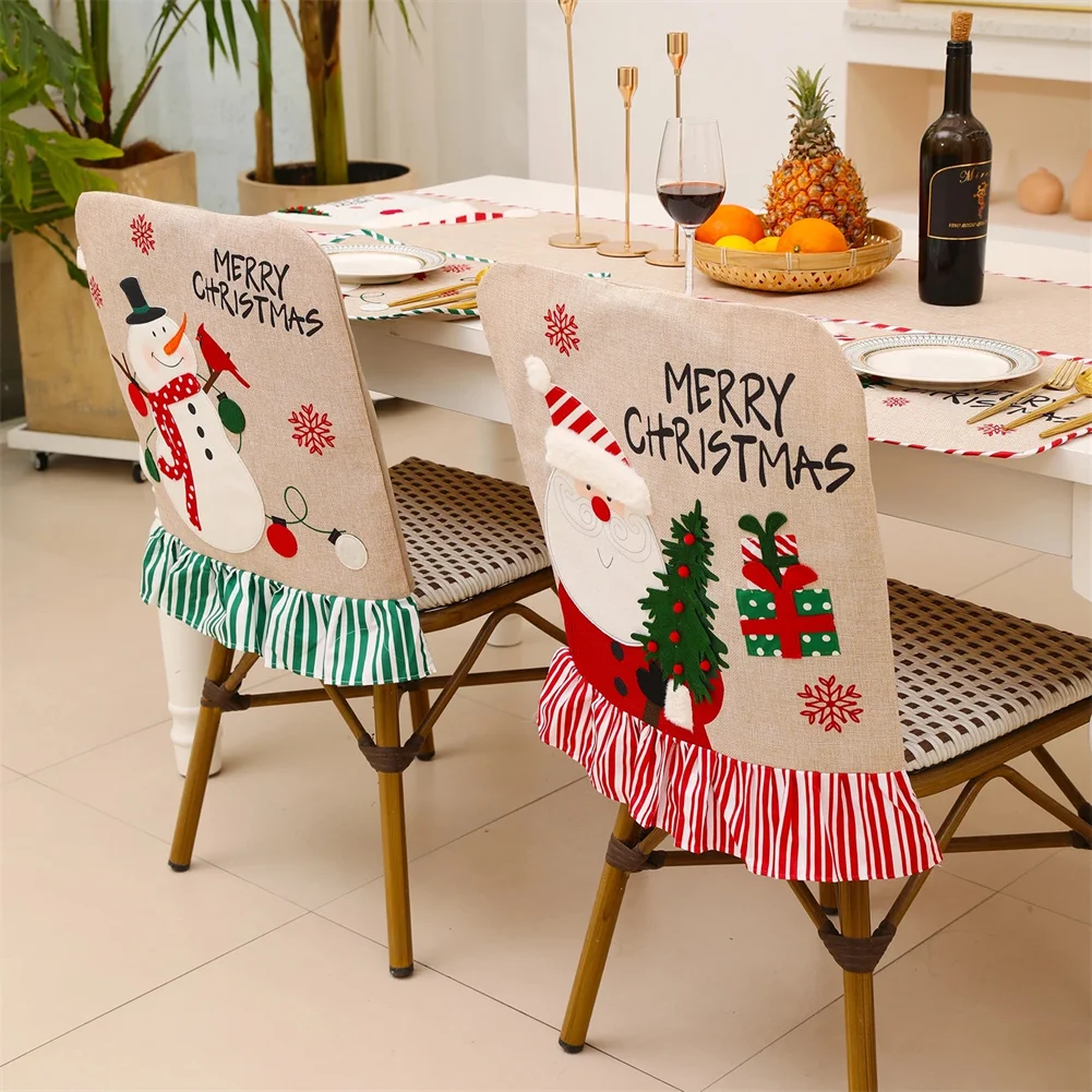 Christmas Snow Chair Cover Santa Claus Snowman Festival Party Home Decor Dining Chair Backrest Covers For Festival Home Textile
Christmas Snow Chair Cover Santa Claus Snowman Festival Party Home Decor Dining Chair Backrest Covers For Festival Home Textile
