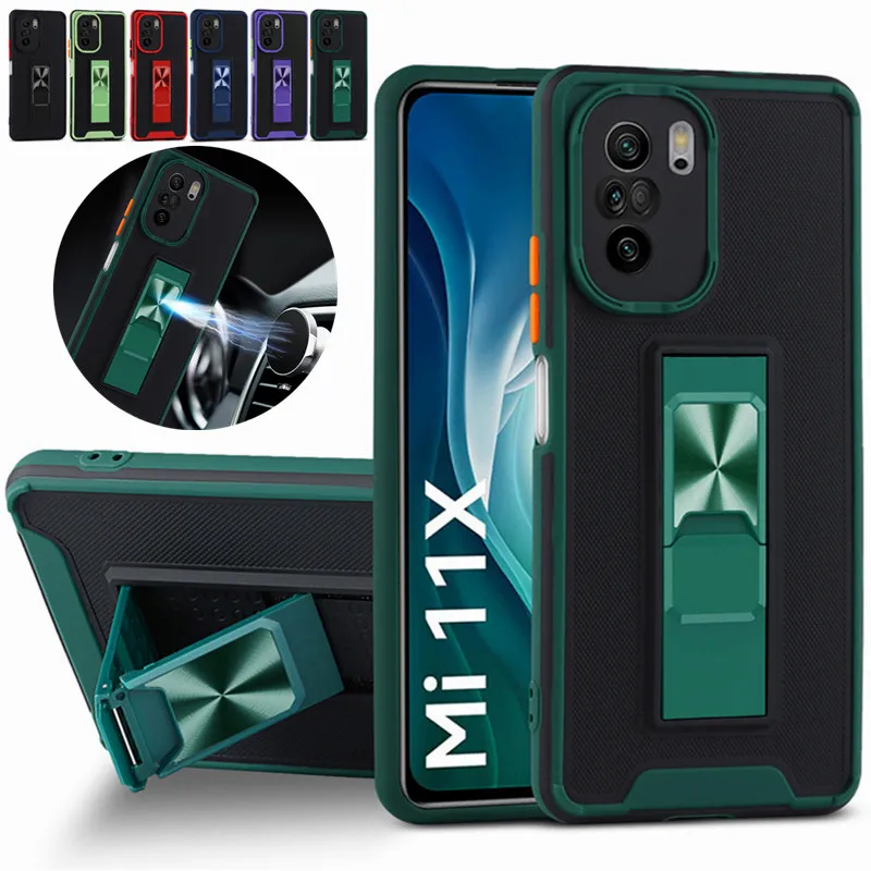 

For Xiaomi Mi 11i 5G Case 6.67'' Luxury Car Magnetic Ring Armor Phone Cases for Xiaomi 11i Mi11i 11 i Stand Holder Back Cover