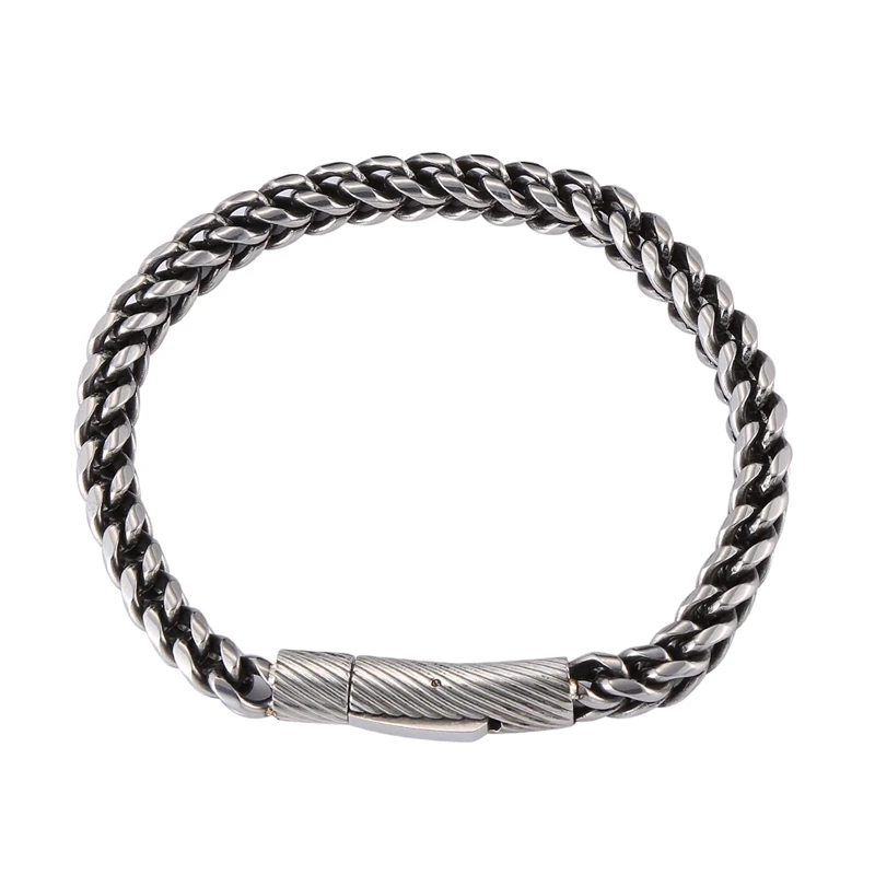 Fashion Men Bracelet 6mm Stainless Steel Curb Cuban Link Chain Bangles for Male Hiphop Trendy Wrist Jewelry Birthday Gift GL0052
Fashion Men Bracelet 6mm Stainless Steel Curb Cuban Link Chain Bangles for Male Hiphop Trendy Wrist Jewelry Birthday Gift GL0052