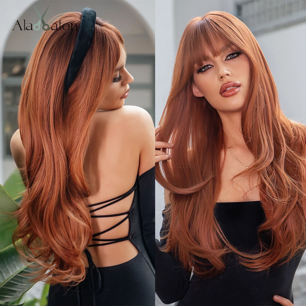 ALAN EATON Long Straight Synthetic Wigs for Women Red Brown Copper Ginger Wigs with Bangs Cosplay Daily Party Heat Resistant
ALAN EATON Long Straight Synthetic Wigs for Women Red Brown Copper Ginger Wigs with Bangs Cosplay Daily Party Heat Resistant