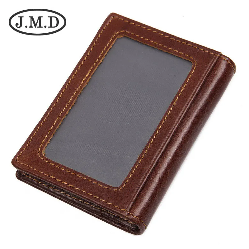 

J.M.D New High Quality 100% Real Cow Leather Card Pack Unisex Vintage Raw Leather Mini Card Holders