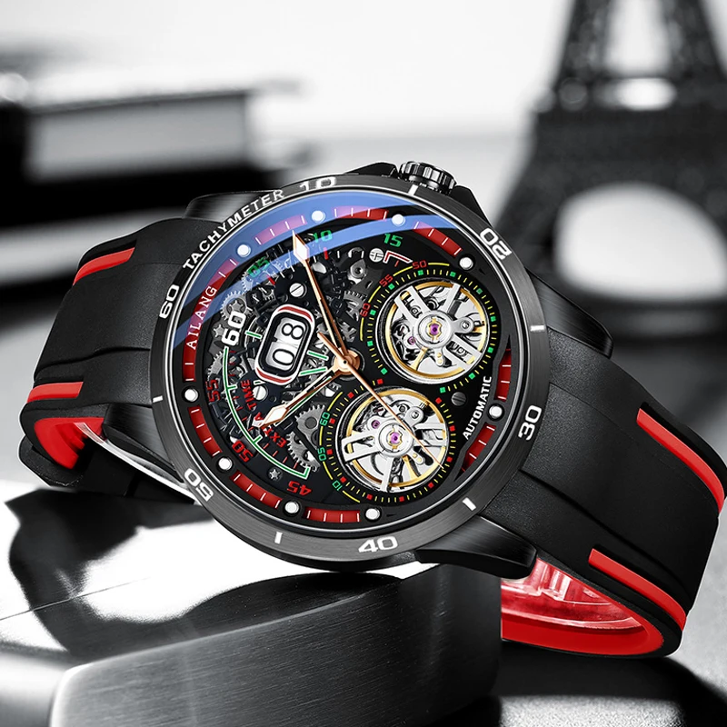 Men Mechanical Wristwatches Waterproof Date Luminous Military Sports Watch For Men Silicone Tourbillon Automatic Watches Mens
Men Mechanical Wristwatches Waterproof Date Luminous Military Sports Watch For Men Silicone Tourbillon Automatic Watches Mens