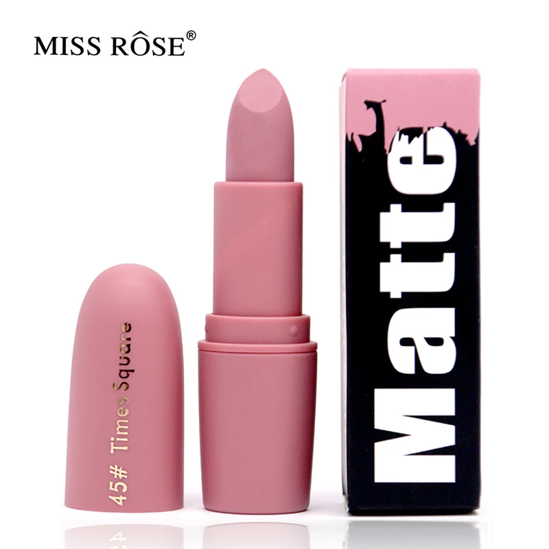 Miss Rose Brand Matte Lipstick Waterproof Nutritious Easy to wear Lipstick Long lasting Natural Lips Makeup 
Miss Rose Brand Matte Lipstick Waterproof Nutritious Easy to wear Lipstick Long lasting Natural Lips Makeup