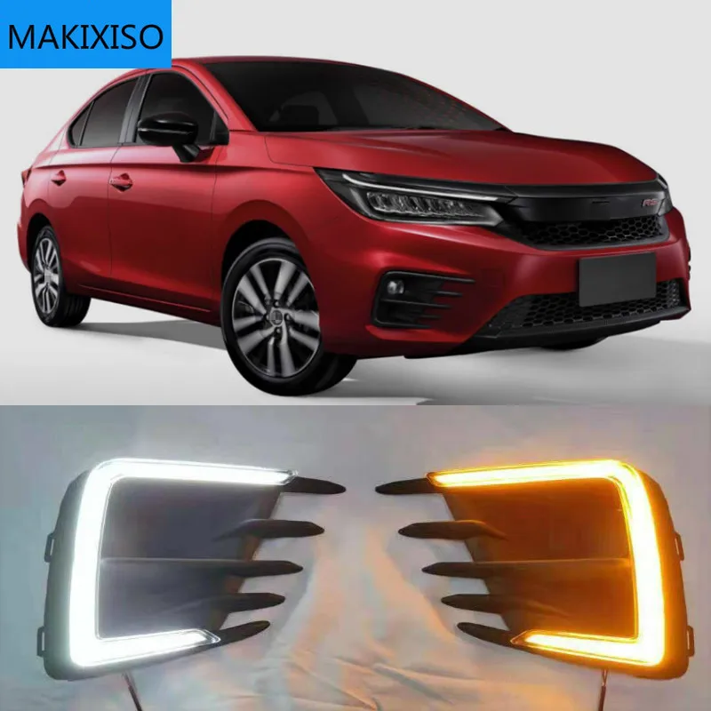 2 шт. динамический желтый указатель поворота Функция 12В дневные ходовые огни лампы светодиодный дневной светильник для Honda City RS 2020 2021
2 шт. динамический желтый указатель поворота Функция 12В дневные ходовые огни лампы светодиодный дневной светильник для Honda City RS 2020 2021