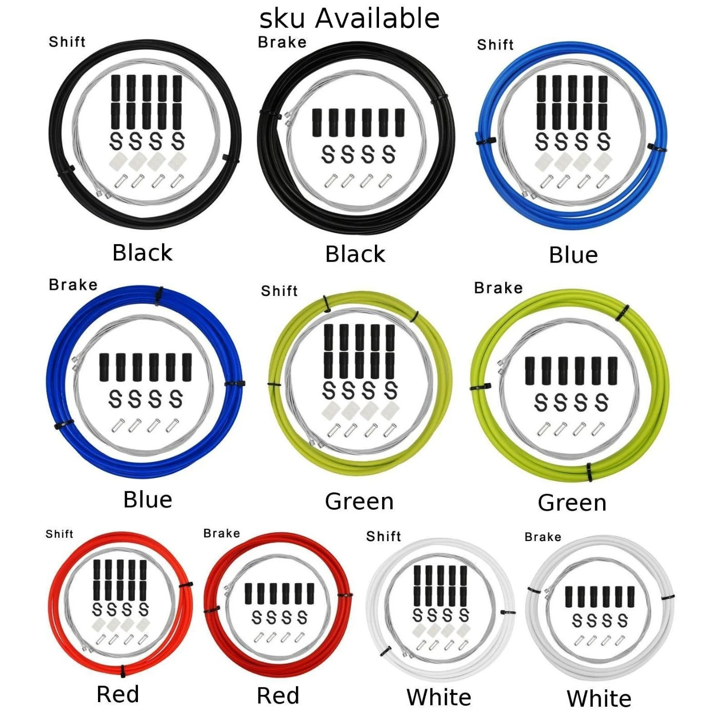 1 Set Bike Shifter Brake Housing Derailleur/Brake Smooth PTFE Cable Set Kits Road MTB Galvanized Core Replacement
1 Set Bike Shifter Brake Housing Derailleur/Brake Smooth PTFE Cable Set Kits Road MTB Galvanized Core Replacement