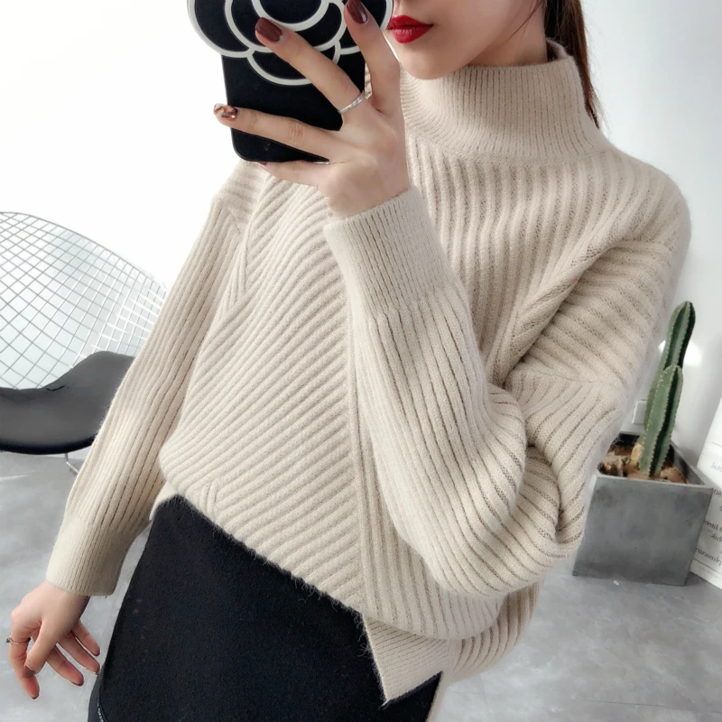JCHB 2021 Woman Sweaters Autumn Winter Women's Turtleneck White Sweater Women Loose Pullover Fashion New Pulls Femme Pph2044
JCHB 2021 Woman Sweaters Autumn Winter Women's Turtleneck White Sweater Women Loose Pullover Fashion New Pulls Femme Pph2044