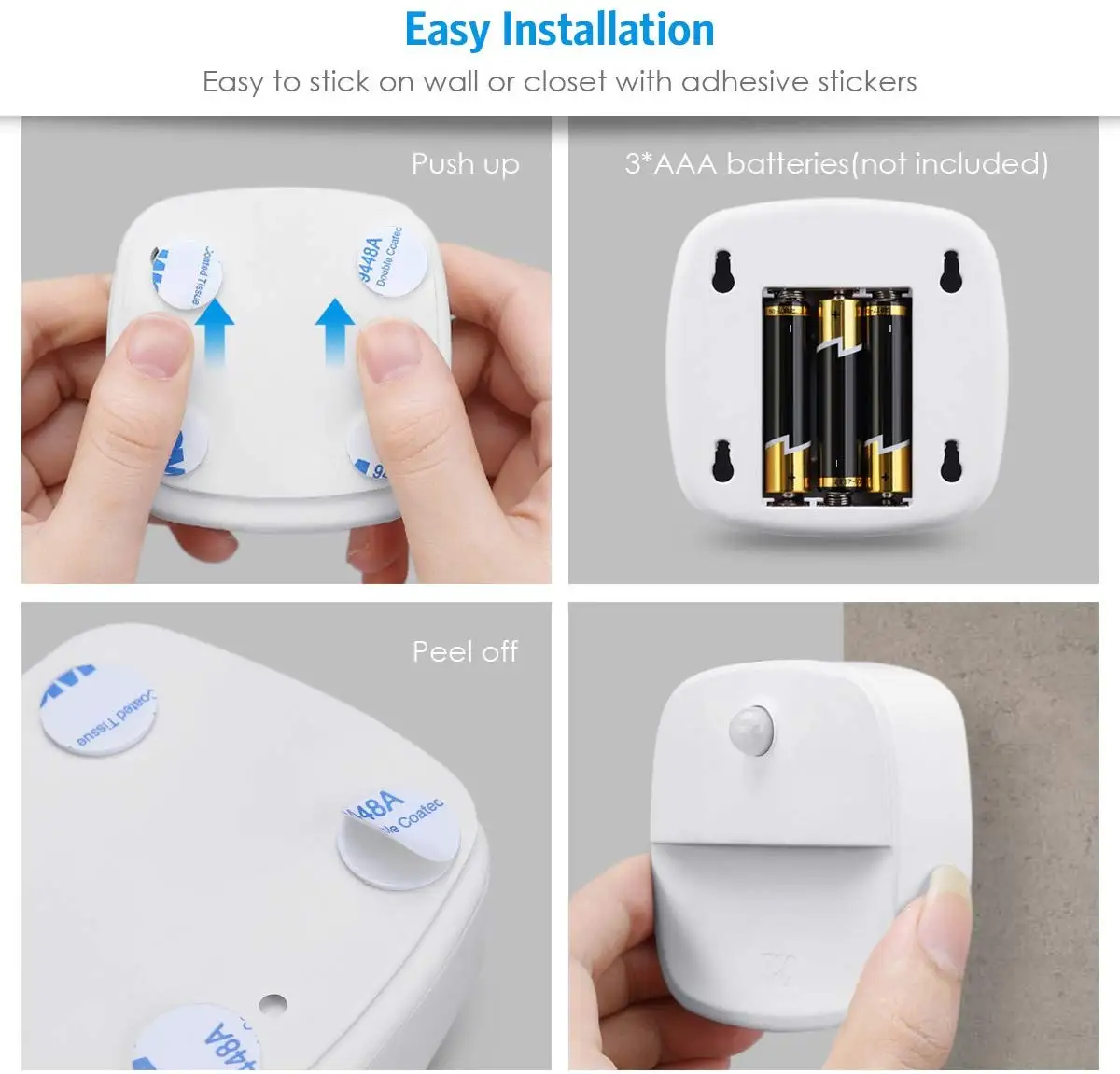LED Under Cabinet Light PIR Motion Sensor Novelty Wall Ceiling Night Lights for Home Wardrobe Bedroom Kitchen Stairs Lighting
LED Under Cabinet Light PIR Motion Sensor Novelty Wall Ceiling Night Lights for Home Wardrobe Bedroom Kitchen Stairs Lighting