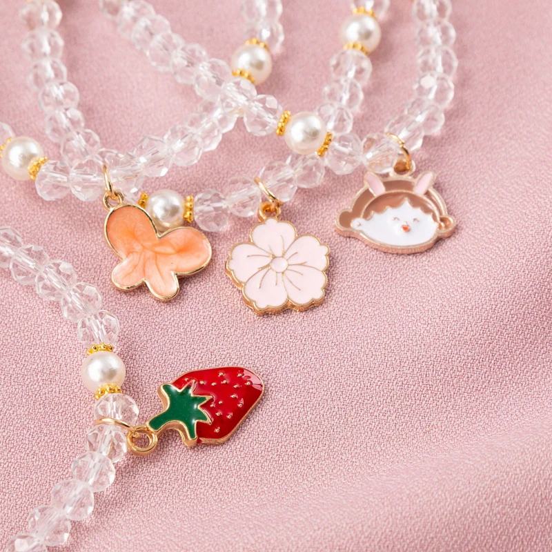 Fashion Crystal Beaded Pearl Bracelet Butterfly Cherry Blossom Strawberry for Girl Women Jewelry Bracelet Party Gift Accessories
Fashion Crystal Beaded Pearl Bracelet Butterfly Cherry Blossom Strawberry for Girl Women Jewelry Bracelet Party Gift Accessories