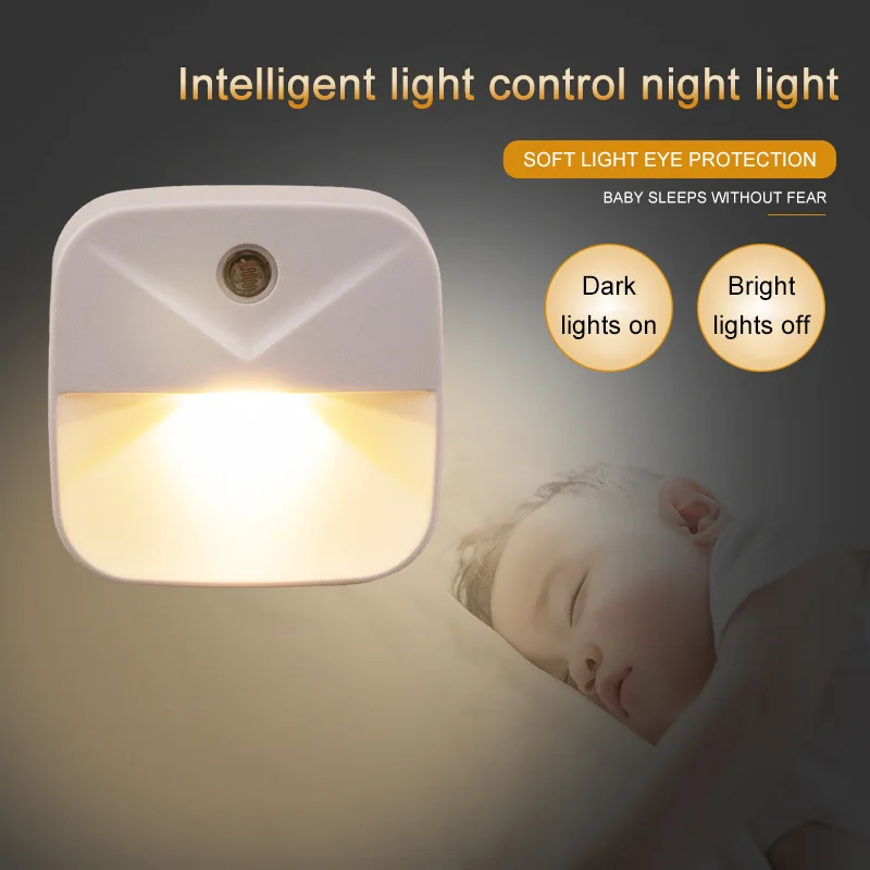 Bedside Induction Lamp LED Plug-in Lamp Energy Saving Night Lamp Light Controlled Night Light Bedroom Decor Luz De Noche
Bedside Induction Lamp LED Plug-in Lamp Energy Saving Night Lamp Light Controlled Night Light Bedroom Decor Luz De Noche