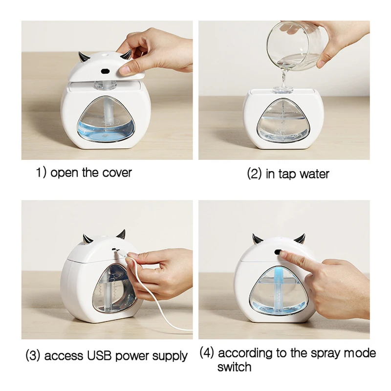 ELOOLE 300ML USB Air Humidifier Disinfects Aromatherapy Spray Diffuser Purifier Humidification Quiet Work With Night Light
ELOOLE 300ML USB Air Humidifier Disinfects Aromatherapy Spray Diffuser Purifier Humidification Quiet Work With Night Light