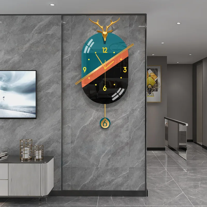 Large Creativity Luxury Mirror Wall Clock Nordic Fashion Large Mute Wall Clock Metal Modern Simple Horloge Home Decor EK50WC
Large Creativity Luxury Mirror Wall Clock Nordic Fashion Large Mute Wall Clock Metal Modern Simple Horloge Home Decor EK50WC