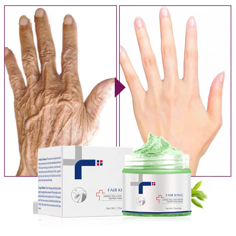 Green Tea Lock Water Repair Hand Mask Nourish Moisturizing Whitening Exfoliating Calluses Hand Film Anti-aging Hand Cream 50G
Green Tea Lock Water Repair Hand Mask Nourish Moisturizing Whitening Exfoliating Calluses Hand Film Anti-aging Hand Cream 50G