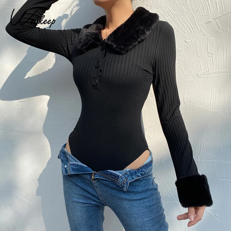 Weekeep Feather Neck Patchwork Bodysuit Womens Streetwear Black Knitted Body Rompers Vintage Casual Basic Top Jumpsuits Harajuku
Weekeep Feather Neck Patchwork Bodysuit Womens Streetwear Black Knitted Body Rompers Vintage Casual Basic Top Jumpsuits Harajuku