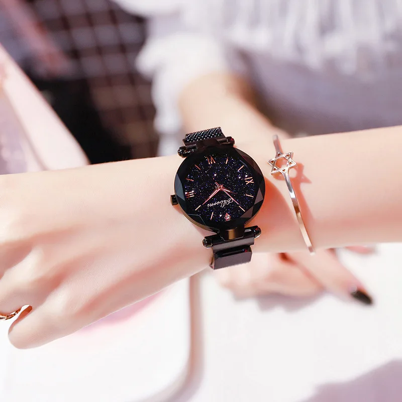 Women watch Elegant Magnet Fashion Quartz Wristwatch Buckle Starry Sky Roman Numeral Watch for women gift for Ladies
Women watch Elegant Magnet Fashion Quartz Wristwatch Buckle Starry Sky Roman Numeral Watch for women gift for Ladies