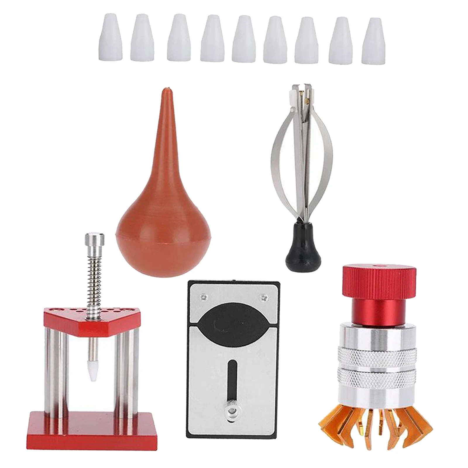 1Set Watch Repair Kit Professional Fixed Plate Claw Opener Balloon Blowing 
1Set Watch Repair Kit Professional Fixed Plate Claw Opener Balloon Blowing
