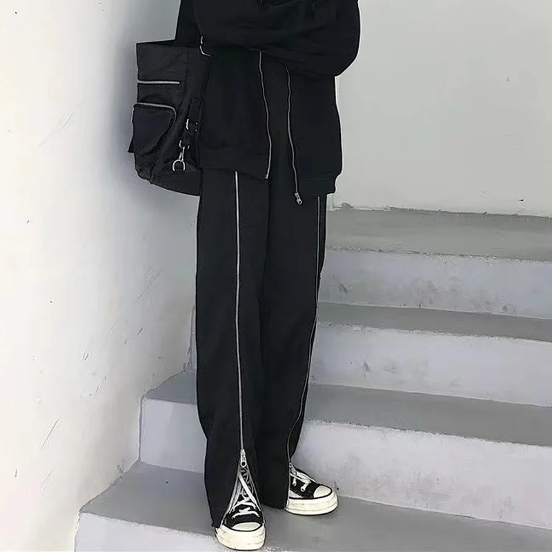 Брюки женские весенние с широкими штанинами, длинные однотонные штаны на молнии, с передним Боковым Разрезом, свободная уличная одежда в ст...
Брюки женские весенние с широкими штанинами, длинные однотонные штаны на молнии, с передним Боковым Разрезом, свободная уличная одежда в ст...