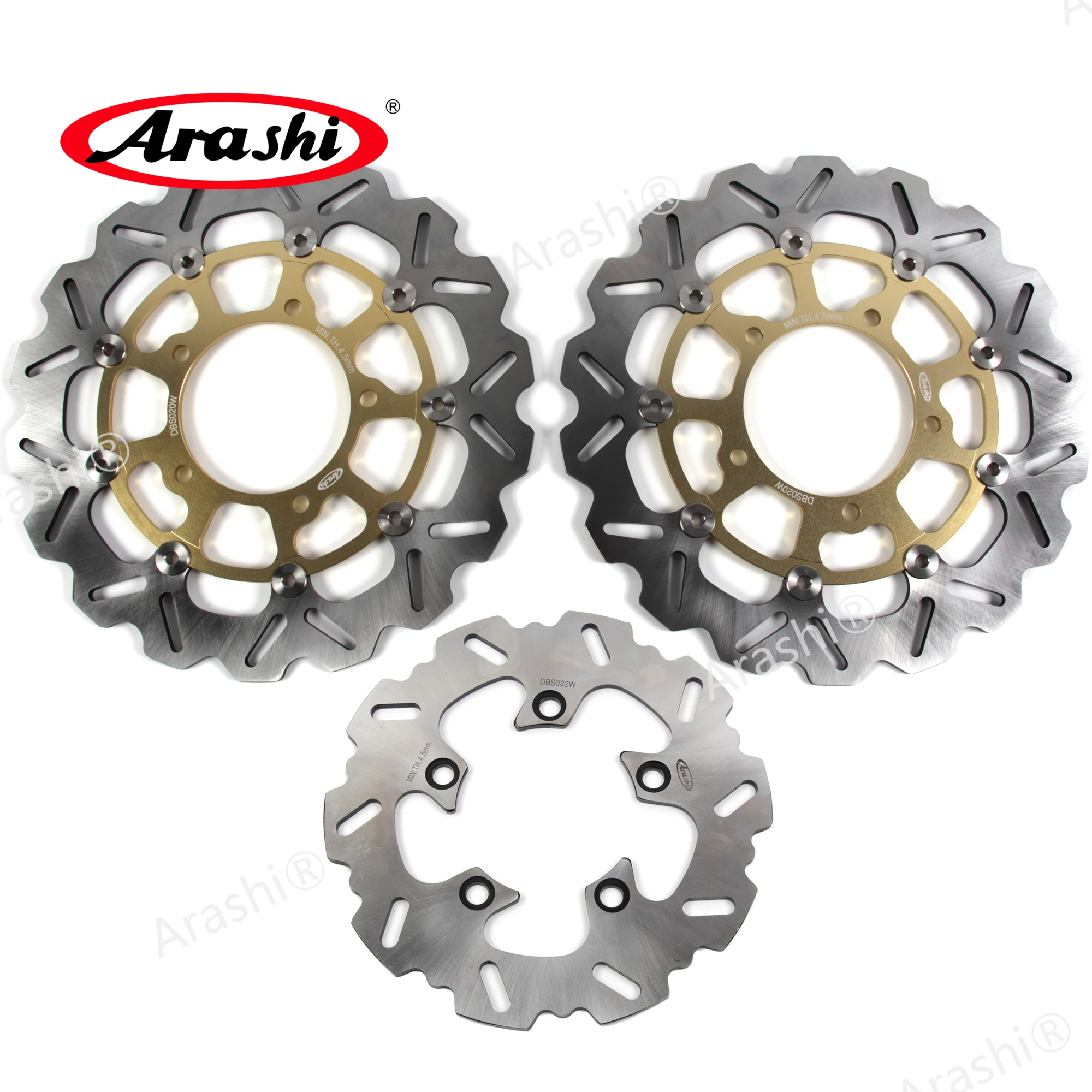 

Arashi 1 Set 310 / 220 mm For SUZUKI GSX R 750 2006 2007 CNC Full Floating Front Rear Brake Disc Rotor GSXR750 GSX750R GSX-R 750