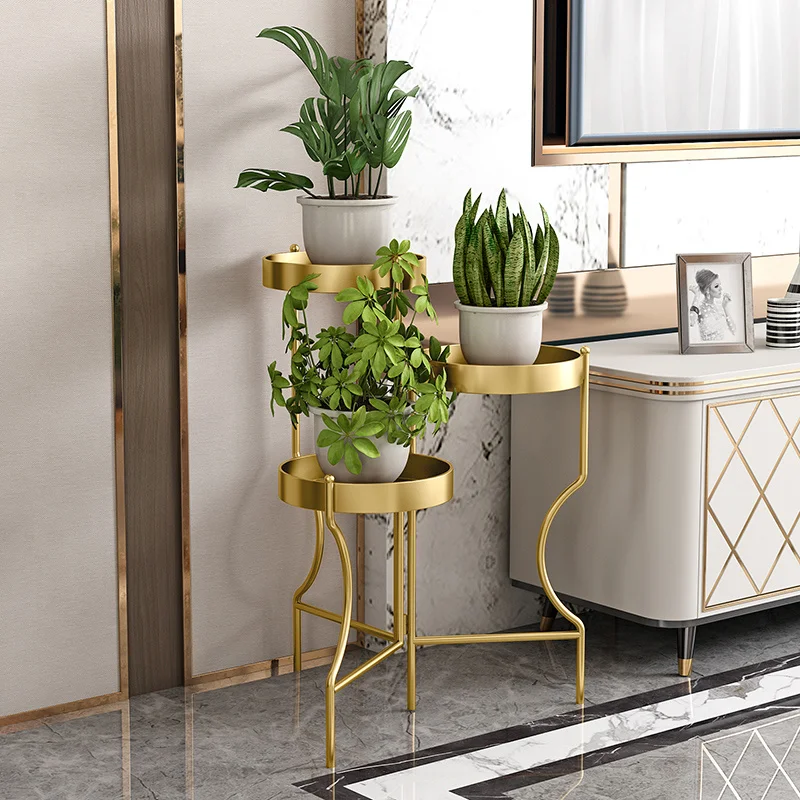 Modern simple floor type plant stand fashion light luxury metal living room flower rack multi-layer folding balcony shelf
Modern simple floor type plant stand fashion light luxury metal living room flower rack multi-layer folding balcony shelf