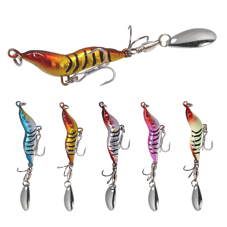 1PCS Shrimp Fishing Lures Double Hooks VIB Hard Baits Freshwater Saltwater Lifelike Metal Sinking Luminous Baits Fishing Tackle
1PCS Shrimp Fishing Lures Double Hooks VIB Hard Baits Freshwater Saltwater Lifelike Metal Sinking Luminous Baits Fishing Tackle