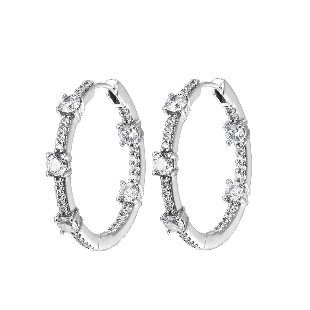 Sparkling Body Aesthetic Hoop Earrings Clear CZ Free Shipping Wholesale Jewelry Circle Round Female Earrings for Women
Sparkling Body Aesthetic Hoop Earrings Clear CZ Free Shipping Wholesale Jewelry Circle Round Female Earrings for Women