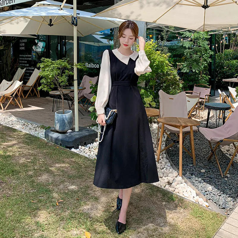 Модное женское платье Осень корейский шик элегантное темпераментное асимметричное платье с отворотом контрастные цвета вышивка Пышные Ру...
Модное женское платье Осень корейский шик элегантное темпераментное асимметричное платье с отворотом контрастные цвета вышивка Пышные Ру...