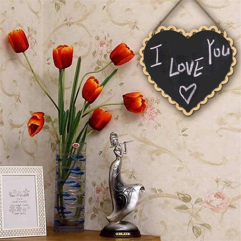 Heart Shaped Hanging Wooden Blackboard Chalkboard Wordpad Message Board Wedding Decoration Party Indicator Supplies
Heart Shaped Hanging Wooden Blackboard Chalkboard Wordpad Message Board Wedding Decoration Party Indicator Supplies