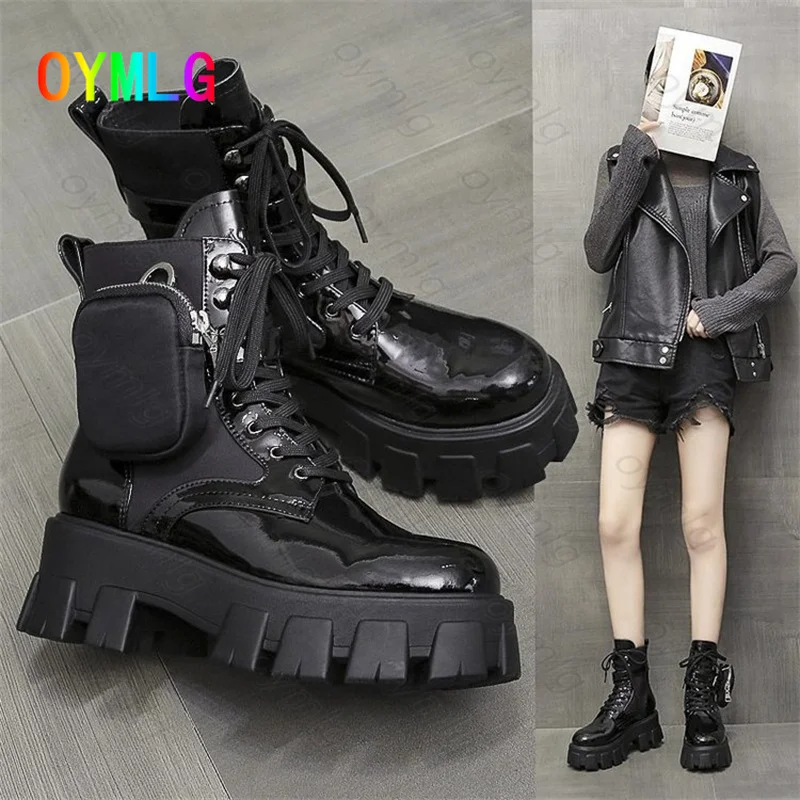 Patent leather Martin boots women 2021 new British platform thick-soled pocket knight boots plus size women's boots
Patent leather Martin boots women 2021 new British platform thick-soled pocket knight boots plus size women's boots