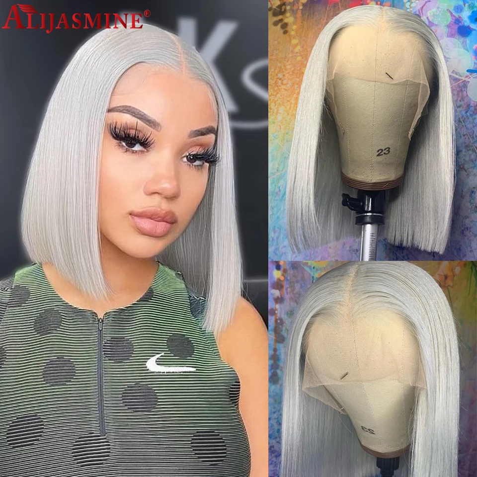 Grey Bob Human Hair Lace Frontal Wigs For Women Human Hair Brazilian Remy Gray Bob Wig Ombre Colored Lace Front Human Hair Wigs
Grey Bob Human Hair Lace Frontal Wigs For Women Human Hair Brazilian Remy Gray Bob Wig Ombre Colored Lace Front Human Hair Wigs
