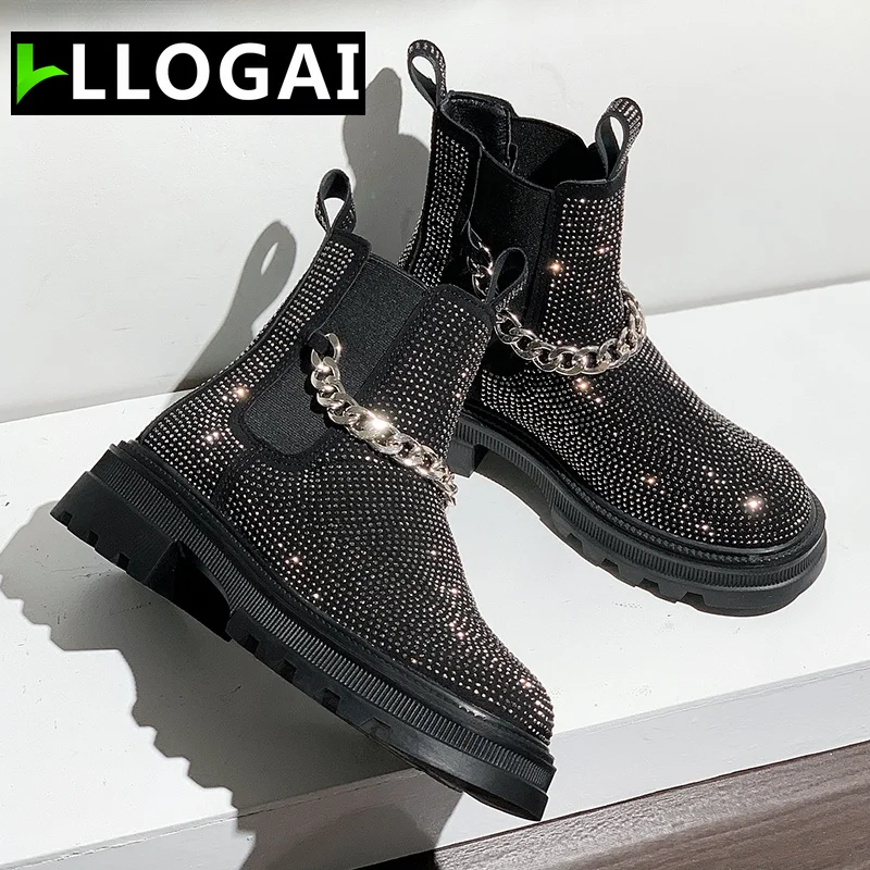 Student Sweet Fashion Martin Boots 2021 New Women's Punk Style Platform Ankle Boots Bling Rhinestone Women Booties Botines Mujer
Student Sweet Fashion Martin Boots 2021 New Women's Punk Style Platform Ankle Boots Bling Rhinestone Women Booties Botines Mujer