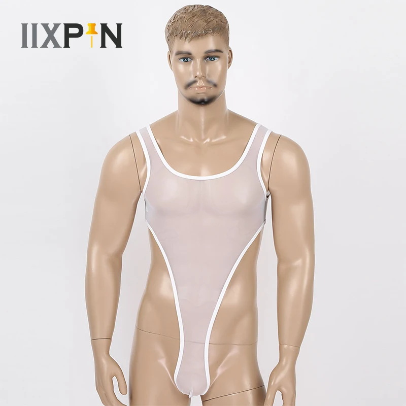 Mens Erotic See Through Sheer Mesh Sexy Bodysuit Lingerie Deep U Neck High Cut Leotard Jumpsuit Tank Wrestling Singlet Bodysuit
Mens Erotic See Through Sheer Mesh Sexy Bodysuit Lingerie Deep U Neck High Cut Leotard Jumpsuit Tank Wrestling Singlet Bodysuit