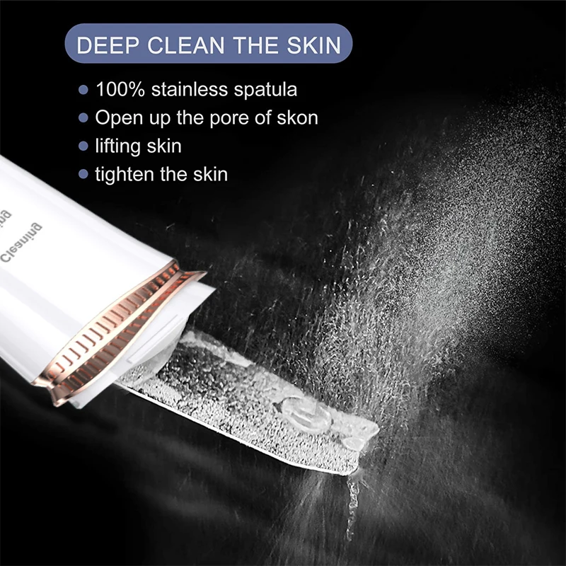 Ultrasonic Skin Scrubber Facial Cleansing Peeling Machine Blackhead Remover Vacuum Pore Cleaner EMS Anti Aging Facial Massager
Ultrasonic Skin Scrubber Facial Cleansing Peeling Machine Blackhead Remover Vacuum Pore Cleaner EMS Anti Aging Facial Massager