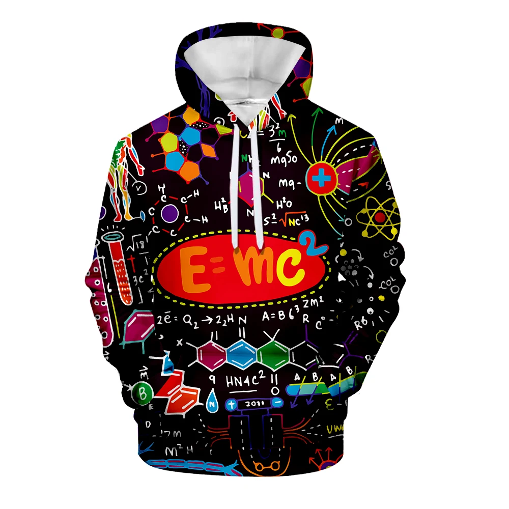 2020 New Science Formula 3D Sweatshirt Color Printing Men Boy Hoodies 3d Funny Math Logistics Chemistry I Love Learning Pullover
2020 New Science Formula 3D Sweatshirt Color Printing Men Boy Hoodies 3d Funny Math Logistics Chemistry I Love Learning Pullover