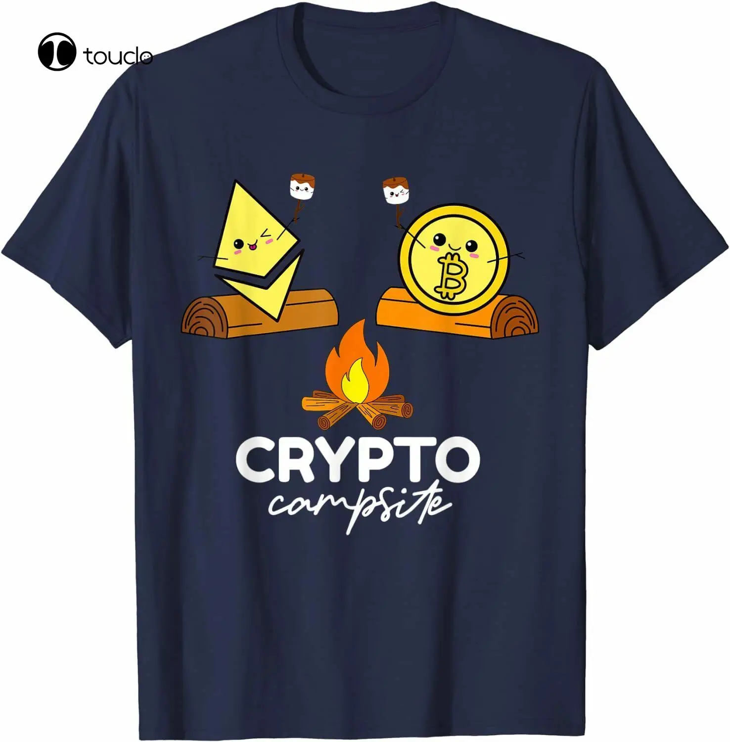 

Cute Crypto Campsite Ethereum Eth Blockchain Bitcoin Hodl T-Shirt Tee Shirt Custom aldult Teen unisex digital printing Tee shirt