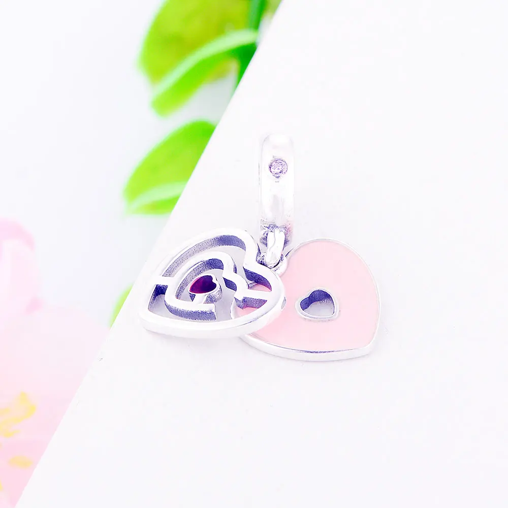Berloque 2021 Valentine's Day 925 Sterling Silver Pink Enamel Heart Charm Beautiful Beads Fit Original Bracelet Necklace Jewelry
Berloque 2021 Valentine's Day 925 Sterling Silver Pink Enamel Heart Charm Beautiful Beads Fit Original Bracelet Necklace Jewelry