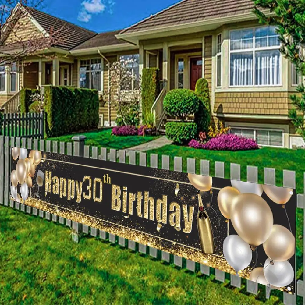 Practical Happy Birthday Banner Personalised Anniversary Decoration Widely Use Birthday Banner Easy to Install for Home
Practical Happy Birthday Banner Personalised Anniversary Decoration Widely Use Birthday Banner Easy to Install for Home