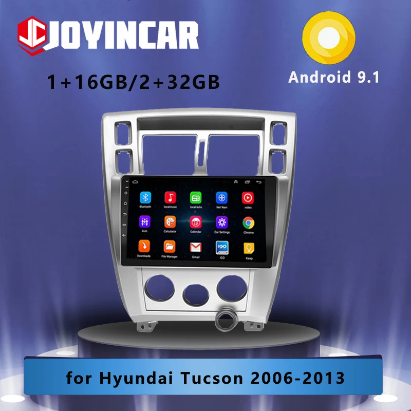 Автомобильный радиоприемник JOYINCAR Android 9,1, стерео, мультимедийный видеоплеер для Hyundai Tucson 2006, 2007, 2008-2013, навигация GPS, 2 Din
Автомобильный радиоприемник JOYINCAR Android 9,1, стерео, мультимедийный видеоплеер для Hyundai Tucson 2006, 2007, 2008-2013, навигация GPS, 2 Din