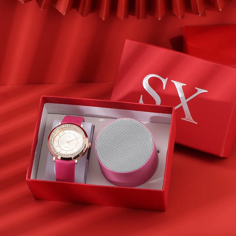 Mini 2Pcs/set Women Watch Speaker Fashion Casual Luxury Ladies Wristwatch Wireless Speaker Bluetooth Creative Gift For Female
Mini 2Pcs/set Women Watch Speaker Fashion Casual Luxury Ladies Wristwatch Wireless Speaker Bluetooth Creative Gift For Female