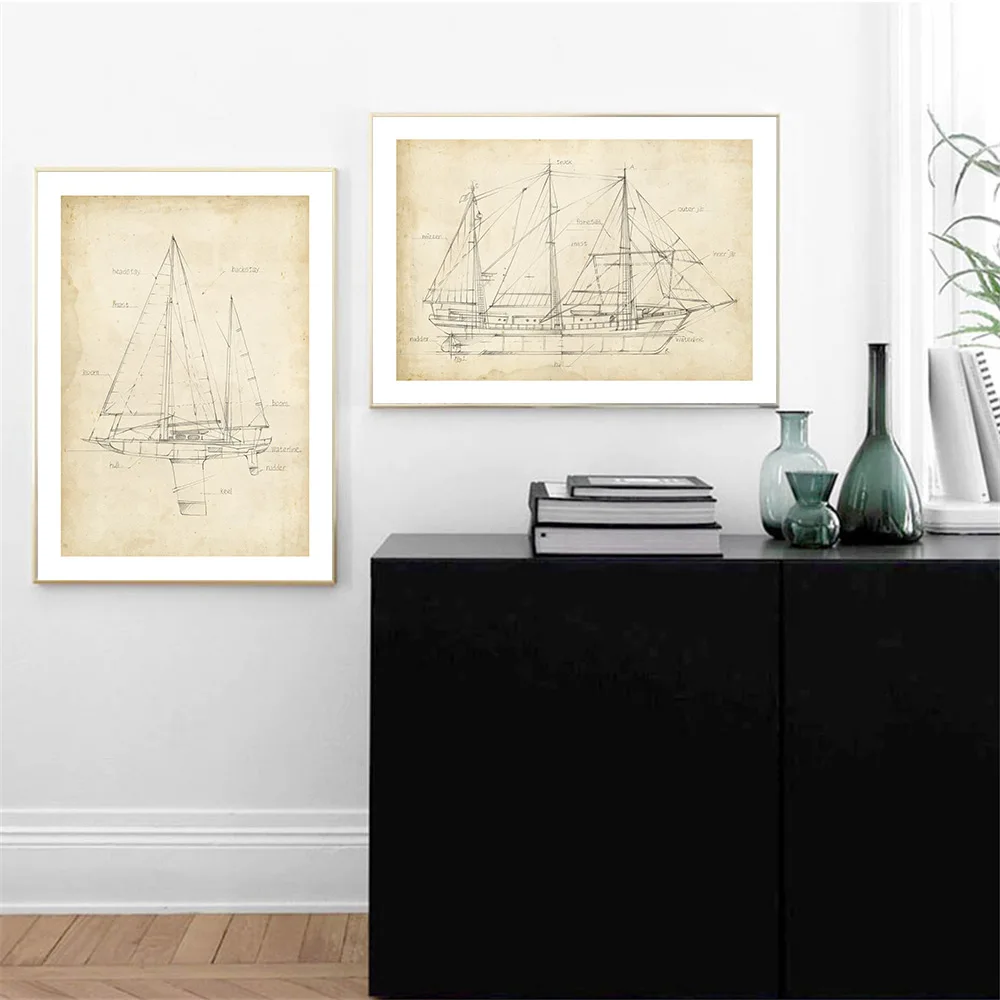 Abstract Sailboat Line Drawing Poster Brown Paper Wall Art Print Diagrammatize Canvas Painting Modern Pictures Living Room Decor
Abstract Sailboat Line Drawing Poster Brown Paper Wall Art Print Diagrammatize Canvas Painting Modern Pictures Living Room Decor