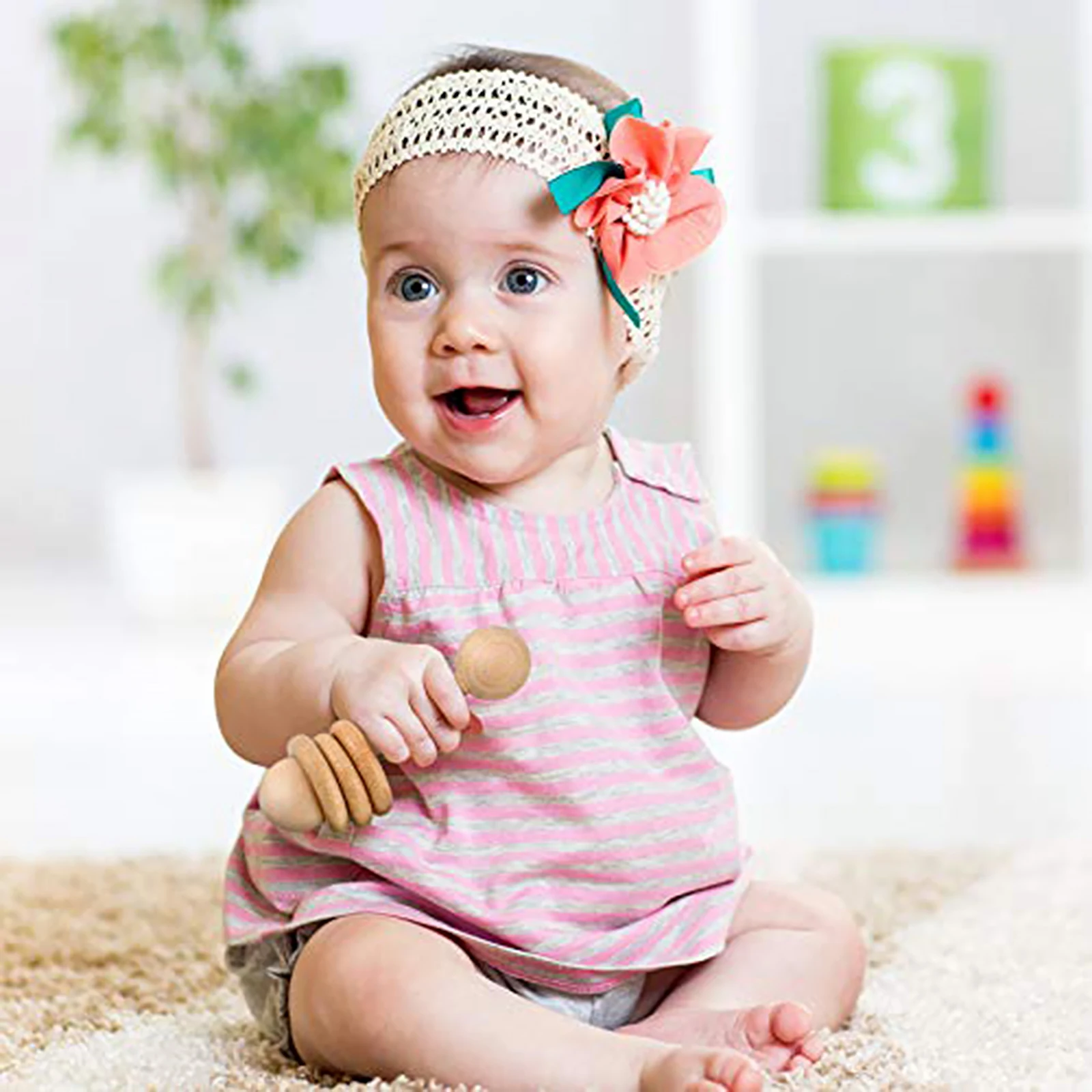 Newborn Baby Natural Wooden Baby Rattle Teether Toys Promote Healthy Tooth Development Improve Motor Skills Teeth Molar Stick
Newborn Baby Natural Wooden Baby Rattle Teether Toys Promote Healthy Tooth Development Improve Motor Skills Teeth Molar Stick