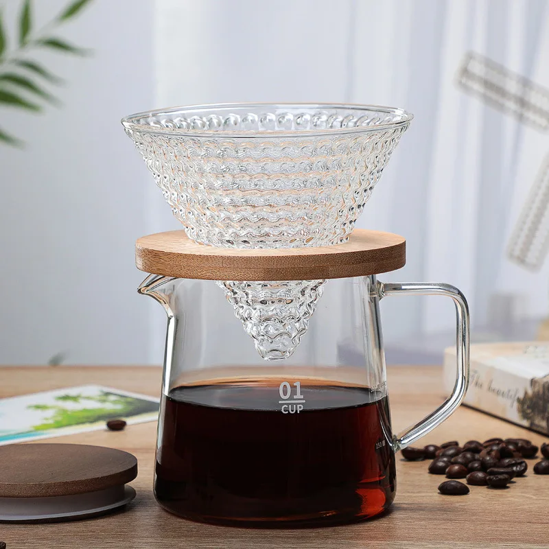 300ml 500ml Coffee Pot High-Temperature Resistant Wooden Cover Espresso Water Drip Glass Coffee Pot With
300ml 500ml Coffee Pot High-Temperature Resistant Wooden Cover Espresso Water Drip Glass Coffee Pot With