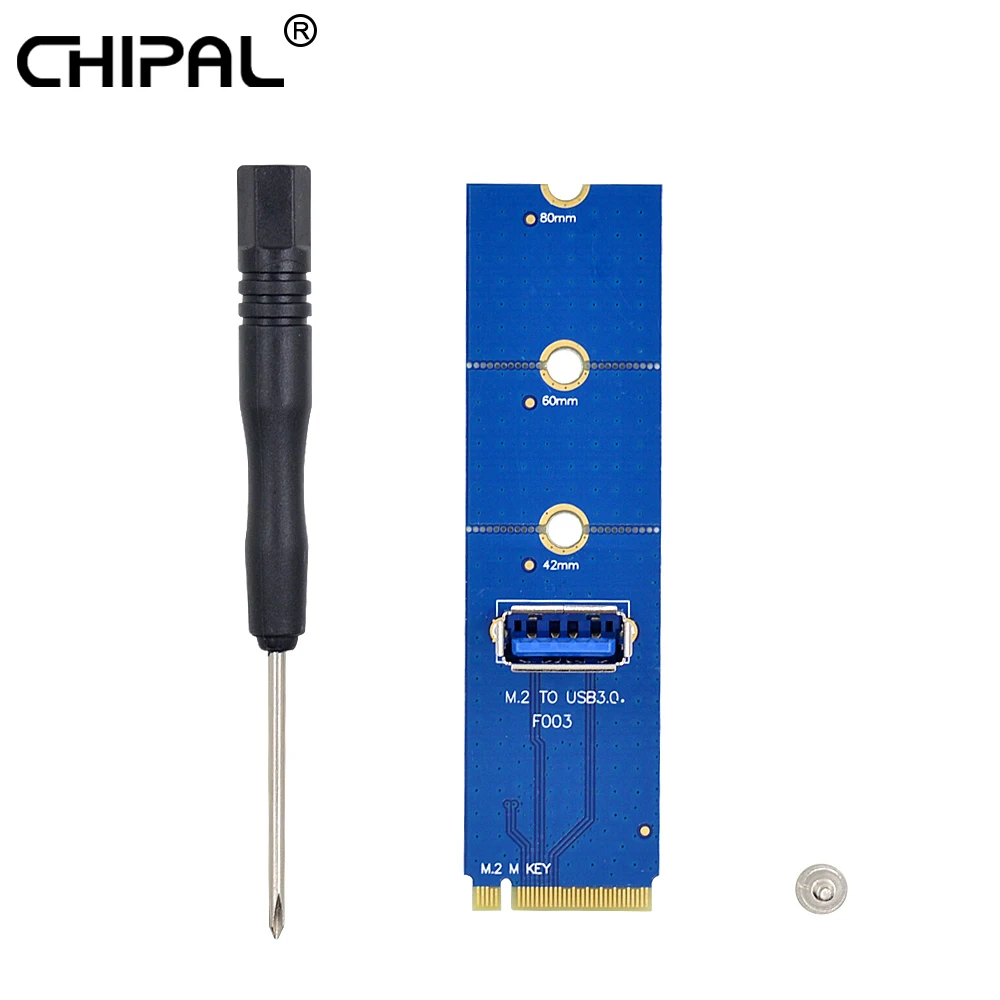 CHIPAL 5Gbps NGFF M.2 to USB 3.0 Transfer Card M2 to USB3.0 Adapter Converter for PCI Express PCI-E 1X to 16X Riser Extender
CHIPAL 5Gbps NGFF M.2 to USB 3.0 Transfer Card M2 to USB3.0 Adapter Converter for PCI Express PCI-E 1X to 16X Riser Extender