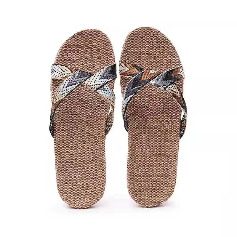 2021 European and American ladies linen thick-soled non-slip indoor slippers 1667
2021 European and American ladies linen thick-soled non-slip indoor slippers 1667