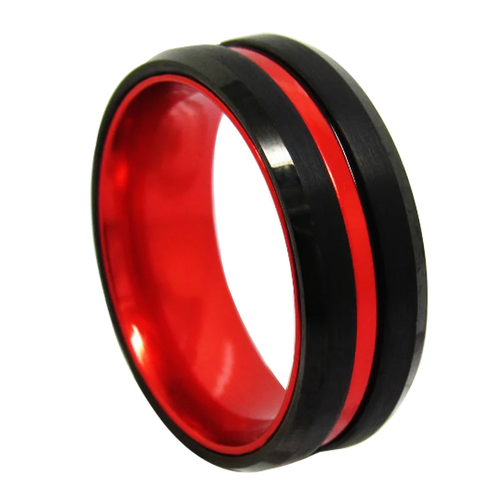 Новые черные/красные два тона, ширина 6 мм/8 мм, вольфрамовые мужские кольца на палец, вечерние, красные, матовые, размеры 6-13
Новые черные/красные два тона, ширина 6 мм/8 мм, вольфрамовые мужские кольца на палец, вечерние, красные, матовые, размеры 6-13