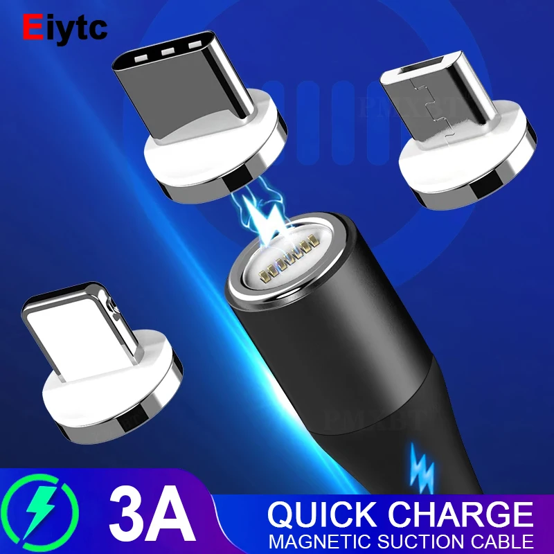 Eiytc 3A Fast Charging Magnetic Cable For iPhone 13 12 11 Xs Max XR Micro USB Type C Cable For Xiaomi Redmi mi11 10 Charger Line
Eiytc 3A Fast Charging Magnetic Cable For iPhone 13 12 11 Xs Max XR Micro USB Type C Cable For Xiaomi Redmi mi11 10 Charger Line