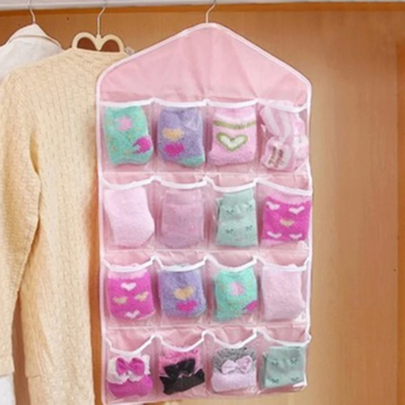 Household 16 Pockets Socks Bra Underwear Hanging Organizer Tidy Rack Hanger Storage Door Bag For Bathroom Living Room Sundries
Household 16 Pockets Socks Bra Underwear Hanging Organizer Tidy Rack Hanger Storage Door Bag For Bathroom Living Room Sundries