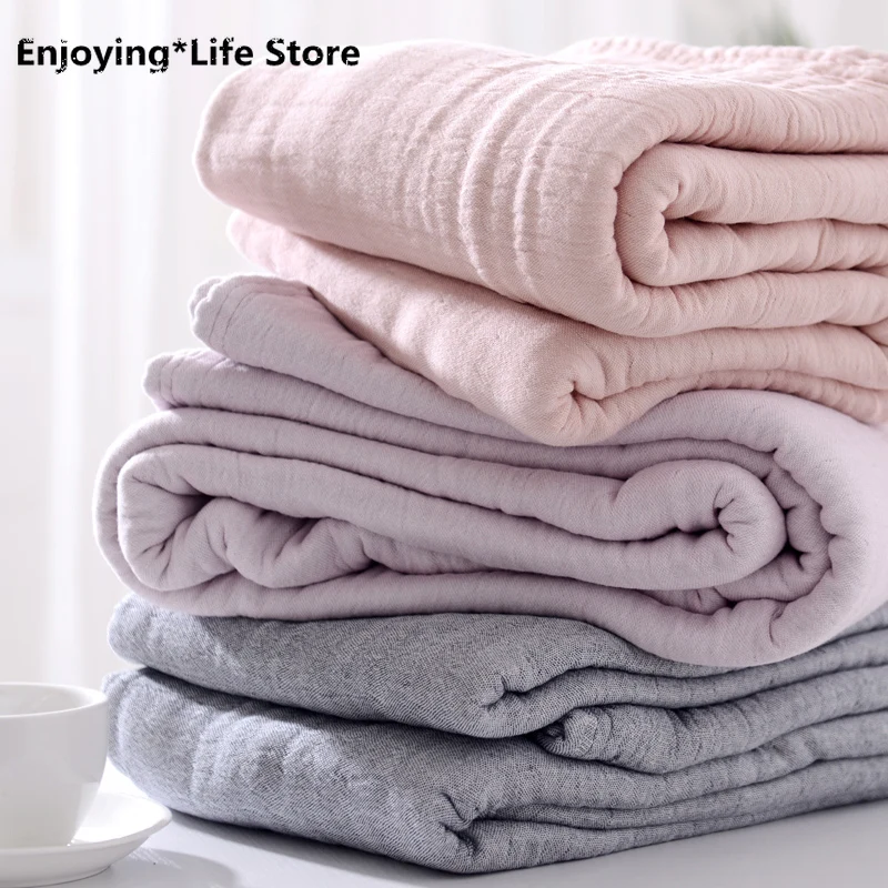 Japanese Simple 4 Layer Thick Gauze Blanket Cotton Soft Towel Duvet Double Spring and Summer Thick Blanket
Japanese Simple 4 Layer Thick Gauze Blanket Cotton Soft Towel Duvet Double Spring and Summer Thick Blanket