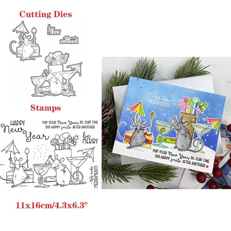 Happy New Year Party Time 2021 New Transparent Stamps and Dies for DIY Scrapbooking Paper Cards Making Crafts Clear Stamps
Happy New Year Party Time 2021 New Transparent Stamps and Dies for DIY Scrapbooking Paper Cards Making Crafts Clear Stamps
