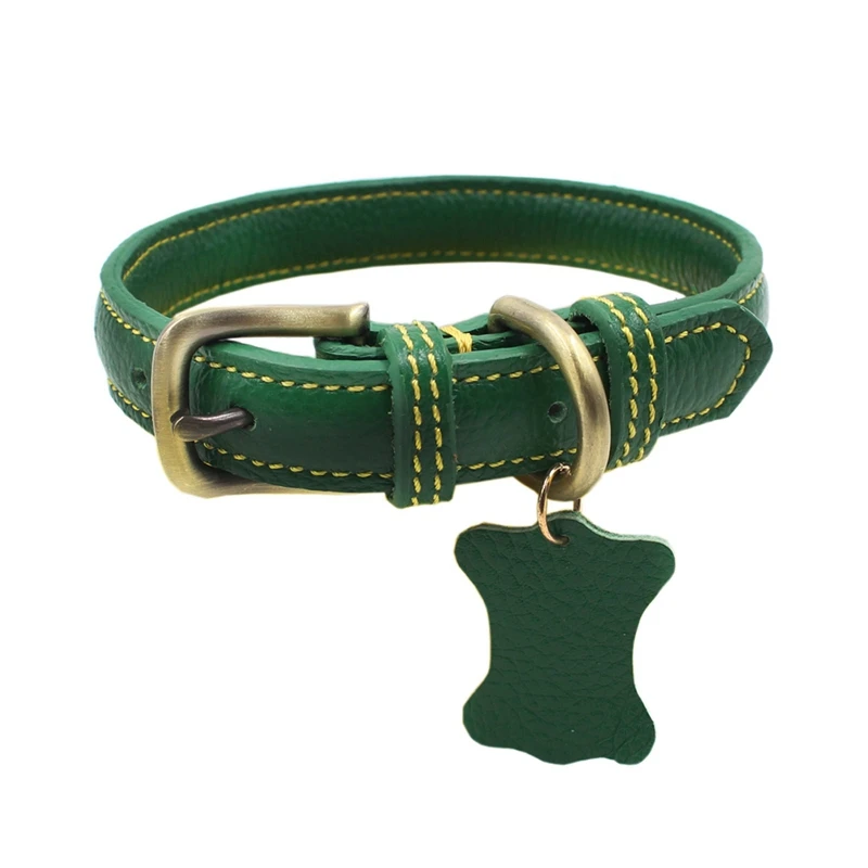 Pet Leather Basic Collar Puppy Medium Dog Adjustable Walking Neck Strap With Leash Ring
Pet Leather Basic Collar Puppy Medium Dog Adjustable Walking Neck Strap With Leash Ring